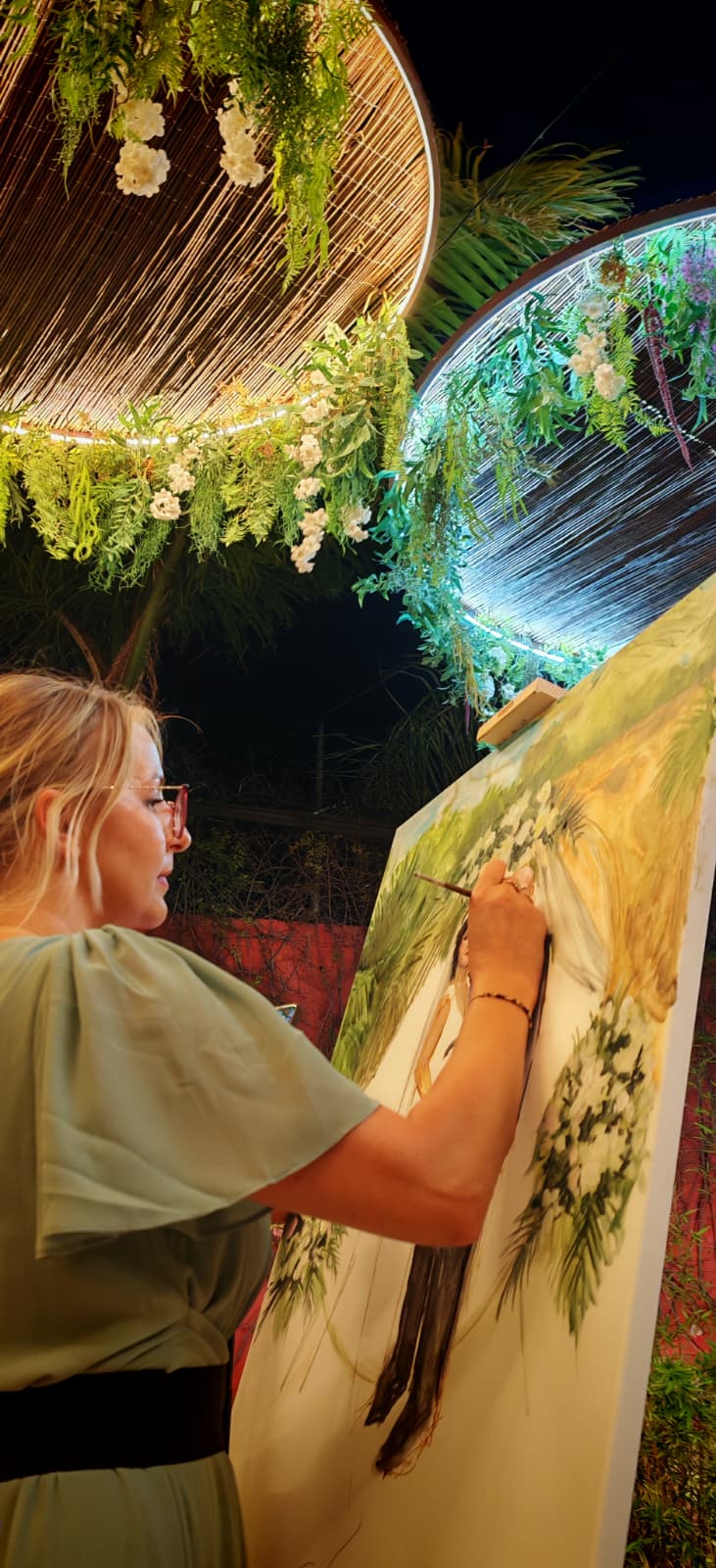 Marta — Professional Live Wedding Painter in Spain